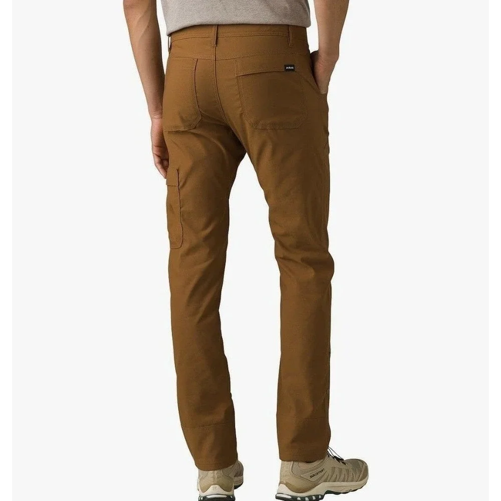 NEW prAna Men's Stretch Zion Slim Pants II in Sepia Brown 34 x 30